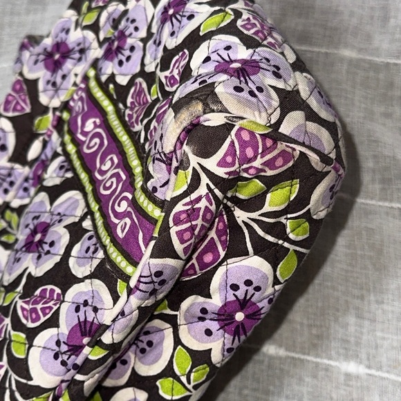 Vera Bradley Plum Petals Designer Little Betsy Bag PRELOVED w/callouts Fall 2011 - Picture 10 of 13